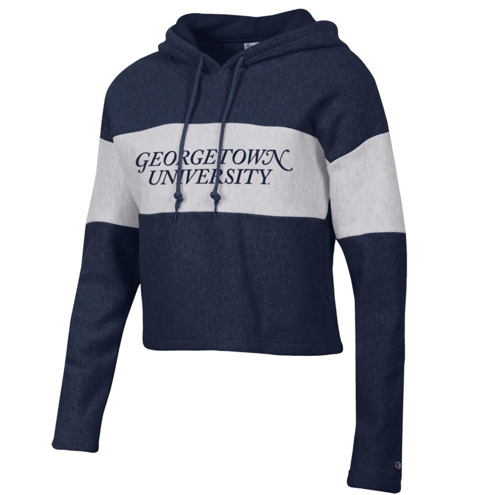 Georgetown University Hoyas Crop Sweater Hoodie